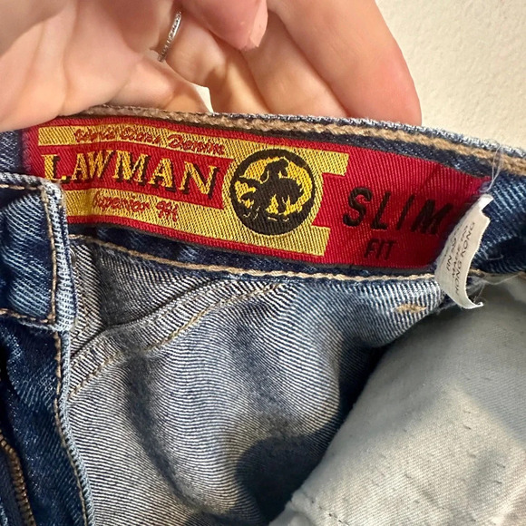 Vintage Western Lawman Jeans embellished rhinestones 80s 90s world class denim - Picture 7 of 7